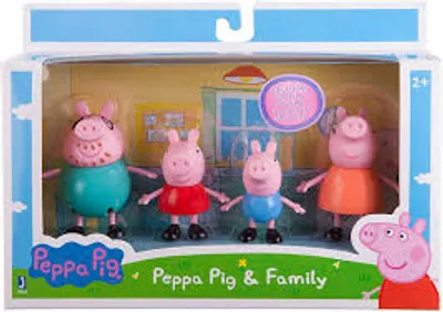 PEPPA PIG AND FAMILY FIGURES 3"
