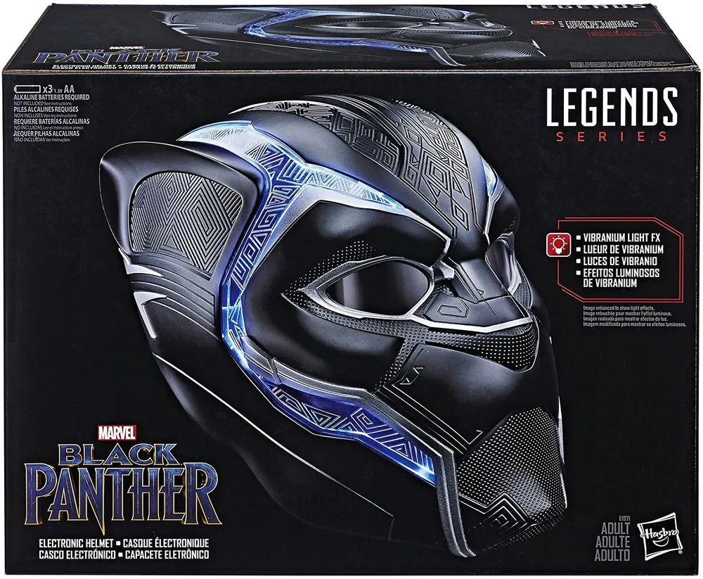 Marvel Legends Series Black Panther Electronic Helmet, Standard
