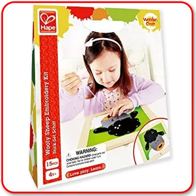 Hape - Wooly Sheep Embroidery Kit