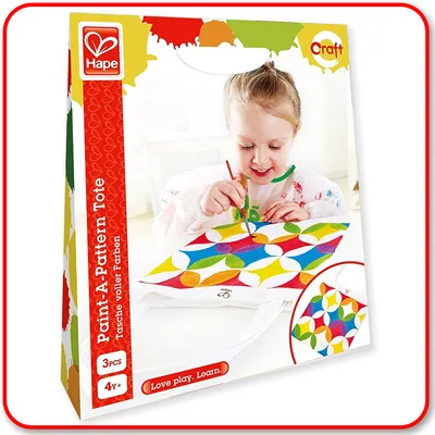 Hape - Paint-A-Pattern Tote Kit