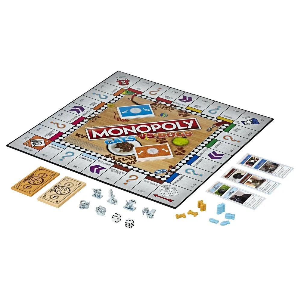 Monopoly - Cats vs Dogs Board Game