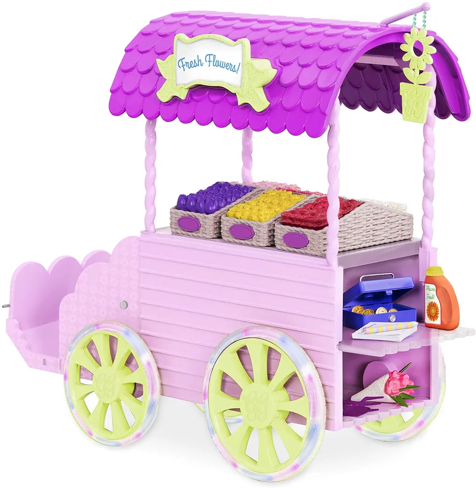 Glitter Girls by Battat – Flower Carriage for 14-inch Dolls - Toys, Clothes and Accessories For Girls 3-Year-Old and Up