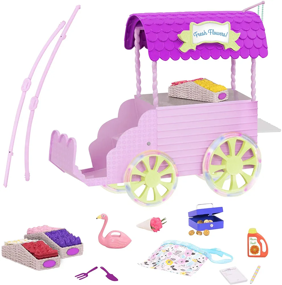 Glitter Girls by Battat – Flower Carriage for 14-inch Dolls - Toys, Clothes and Accessories For Girls 3-Year-Old and Up