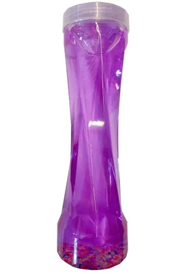 Slime Bottle - Tall Twisted Shaped Metallic Slime