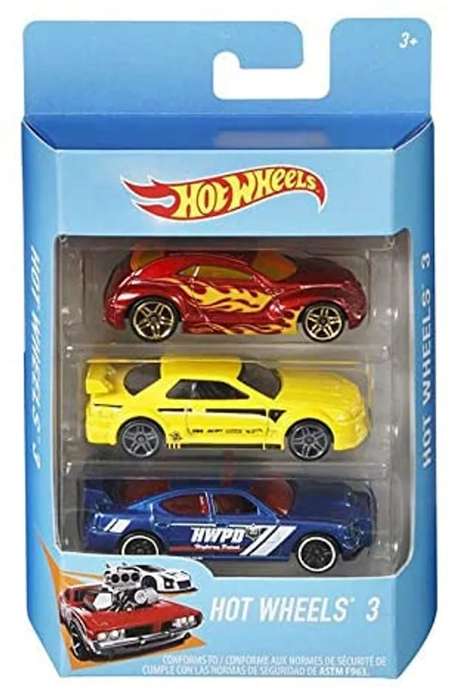 HOT WHEELS CARS 3 PACK STYLES VARY