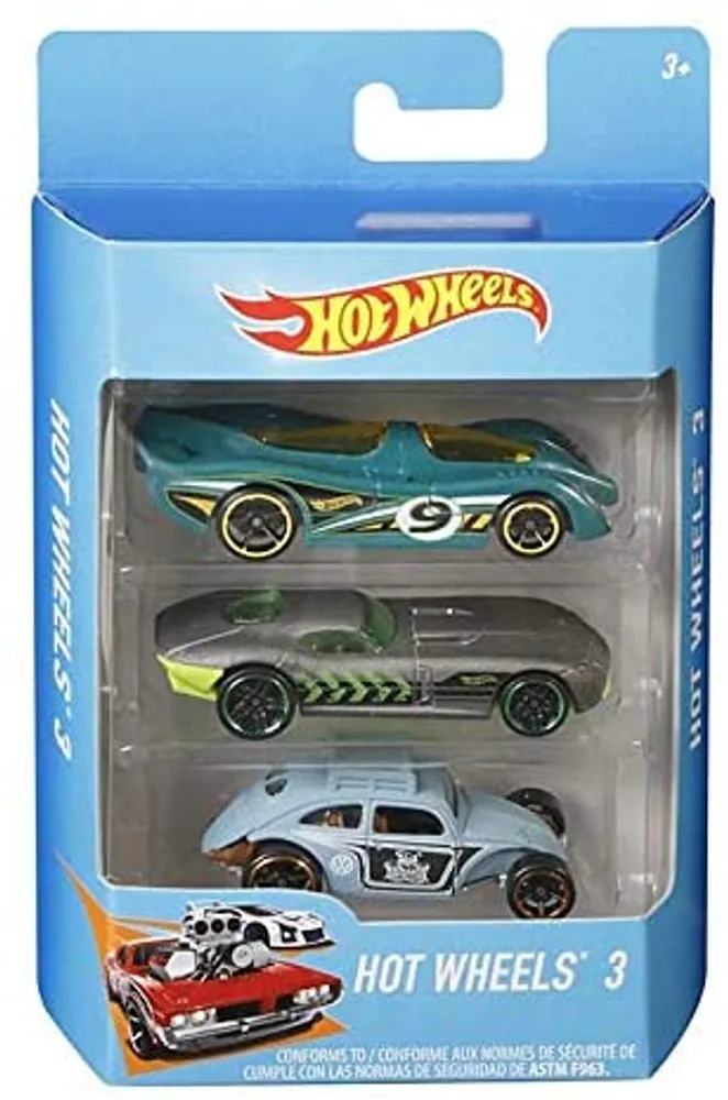 HOT WHEELS CARS 3 PACK STYLES VARY