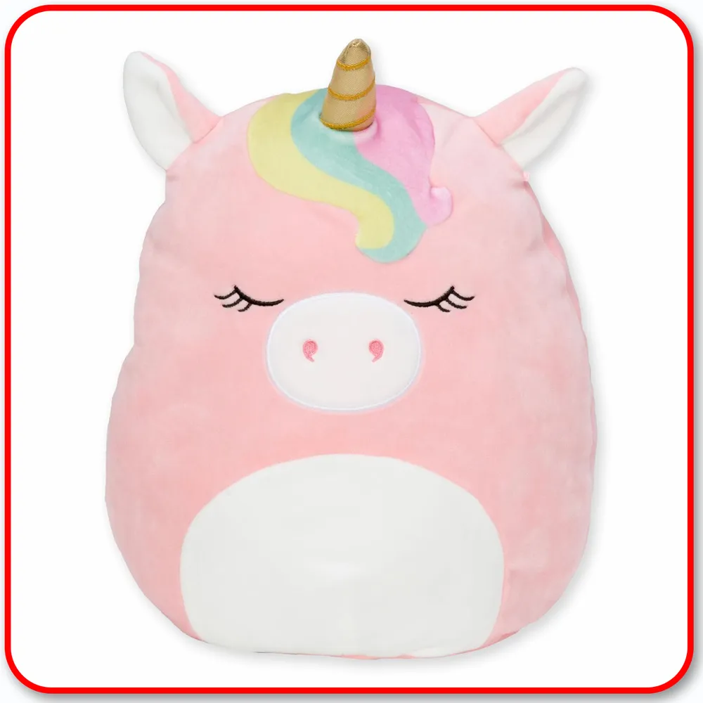 Squishmallows - 12" Ilene the Pastel Peach Unicorn (yellow/grn/pnk bangs)