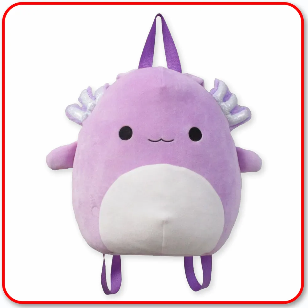 Squishmallows - 12" BACKPACKS Monica the Purple Axolotyl