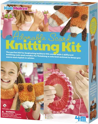 4M - Adorable Scarf Knitting Kit