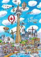 Doodletown: Toronto - Cobble Hill 1000pc Puzzle