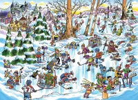 Doodletown Hockey Town - Cobble Hill 1000pc Puzzle