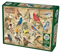 Popular Backyard Wild Birds of N.A. - Cobble Hill 1000pc Puzzle