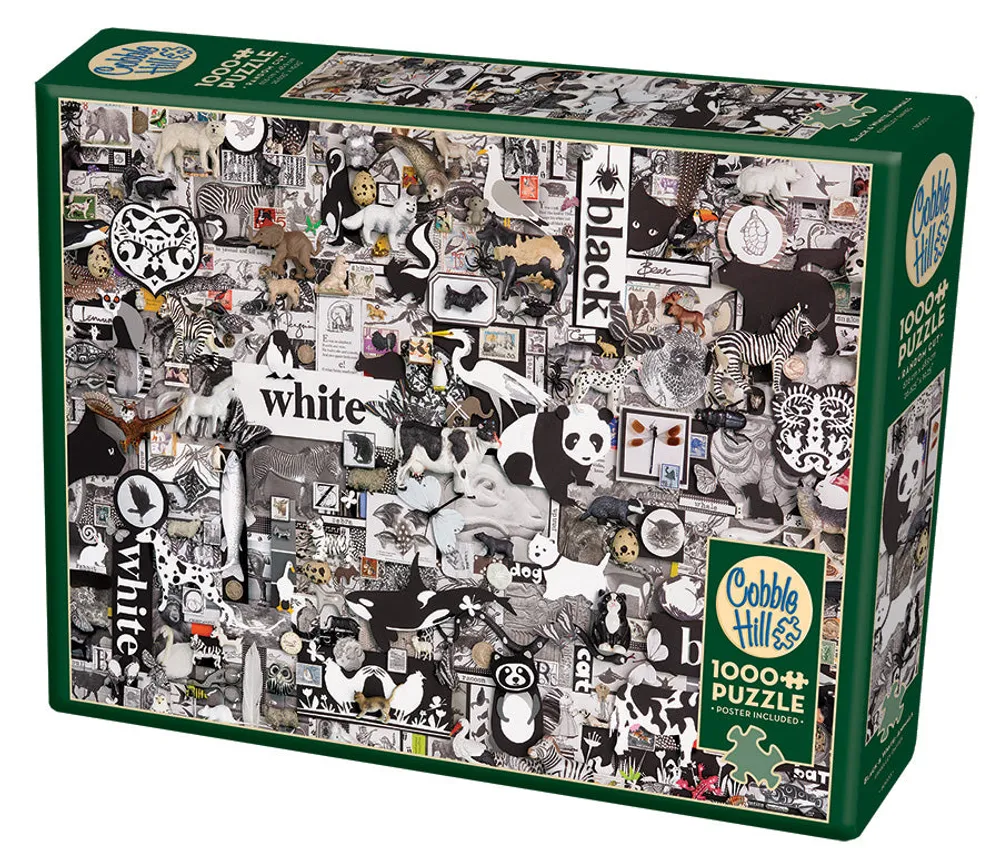 Black and White: Animals - Cobble Hill 1000pc Puzzle