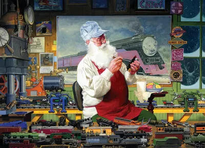 Santa's Hobby - Cobble Hill 1000pc Puzzle