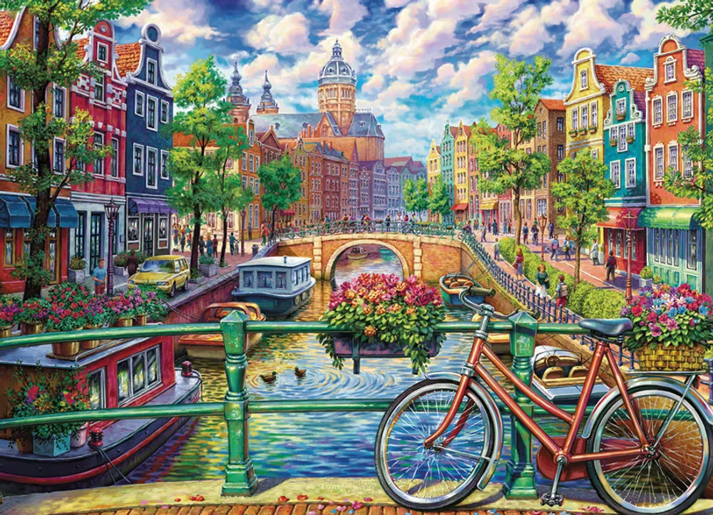 Amsterdam Canal - Cobble Hill 1000pc Puzzle