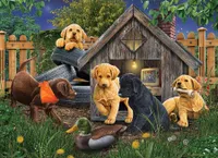 In the Doghouse- Cobble Hill 1000pc Puzzle