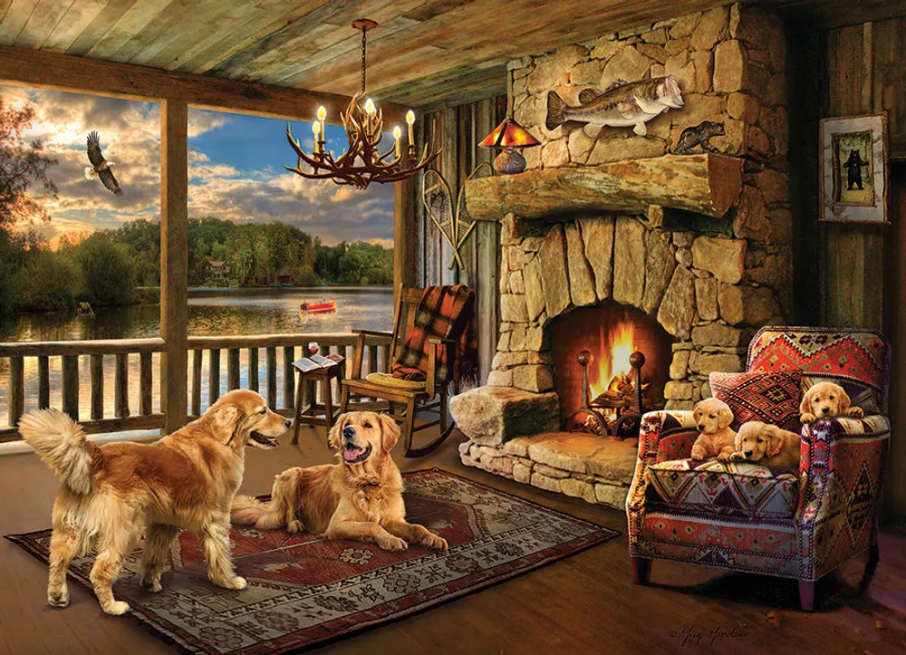 Lakeside Cabin - Cobble Hill 1000pc Puzzle