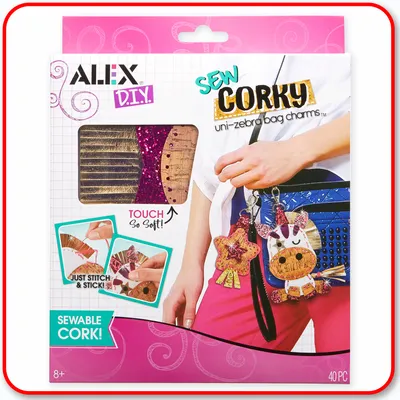 Alex D.I.Y. - Sew Corky : Uni Zebra Bag Charms