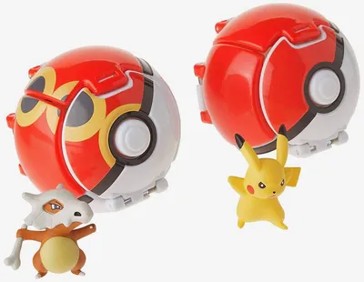 Tomy Pokémon Clip 'n' Carry Poké Ball, Pikachu & Repeat Ball