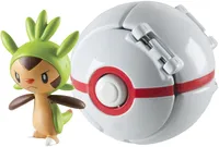 Pokemon Throw 'n' Pop Chespin & Premier Ball Action Figure