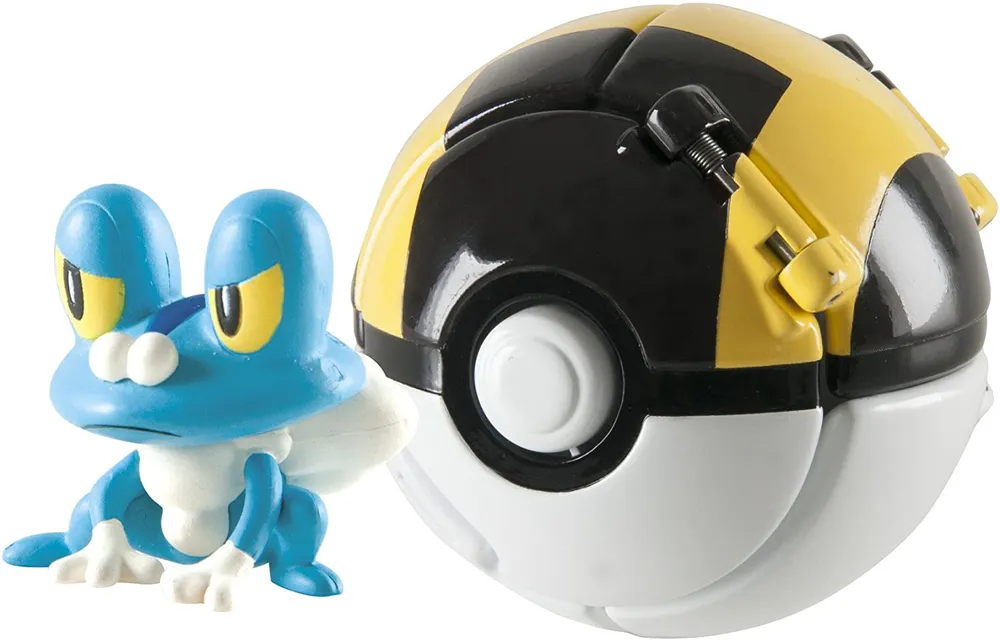 Pokemon Throw 'n' Pop Froakie & Ultra Ball Action Figure