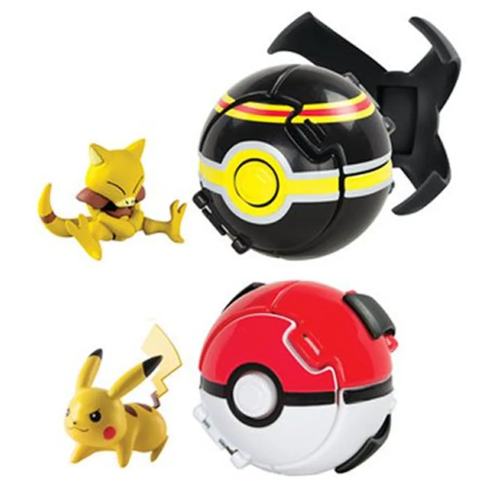 Pokemon Throw 'n' Pop Pokeball Ultimate Throw 'N' Pop Poke Ball Battle Set [Pikachu & Abra]