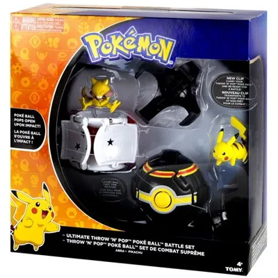 Pokemon Throw 'n' Pop Pokeball Ultimate Throw 'N' Pop Poke Ball Battle Set [Pikachu & Abra]