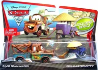 Disney Cars - Character 2 Pack : Race Team Mater / Zen Master Pitty