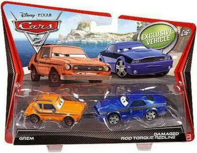 Disney Cars - Character 2 Pack : Grem / Damaged Torque Redline