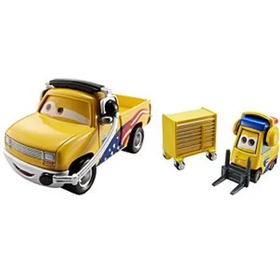 Disney Cars - Jeff Gorvette Pitty / John Lassetire Vehicle 2-Pack