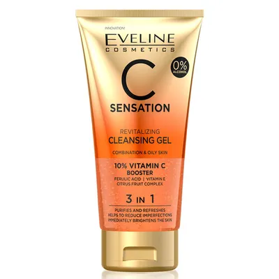 Eveline C Sensation Gel De Limpeza 3 Em 1