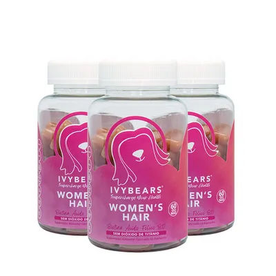 Ivybears Hair Vitamins Women Suplemento Fortificante Cabelo Unhas Meses