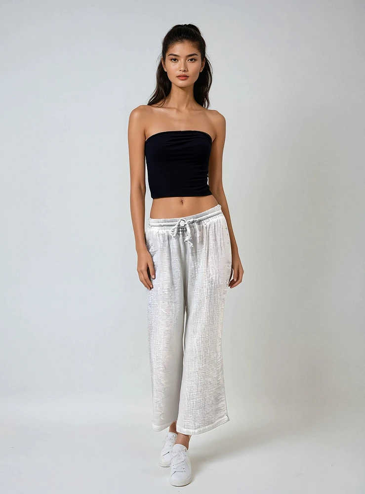 KELLY | Flowy Pants With Elastic Waistband