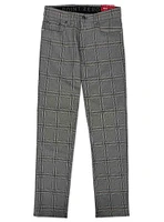 FRANK| Straight leg print Super Flex 5 pocket pants