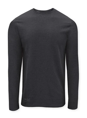 REN|Slub ottoman long-sleeve crewneck Shirt