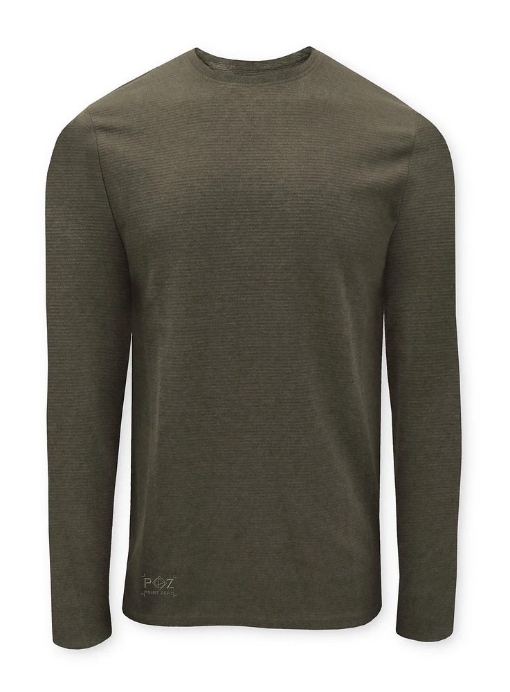 REN | Slub ottoman long-sleeve crewneck Shirt