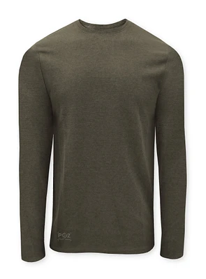 REN | Slub ottoman long-sleeve crewneck Shirt