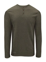 KARL|Slub ottoman 3 button long-sleeve Top