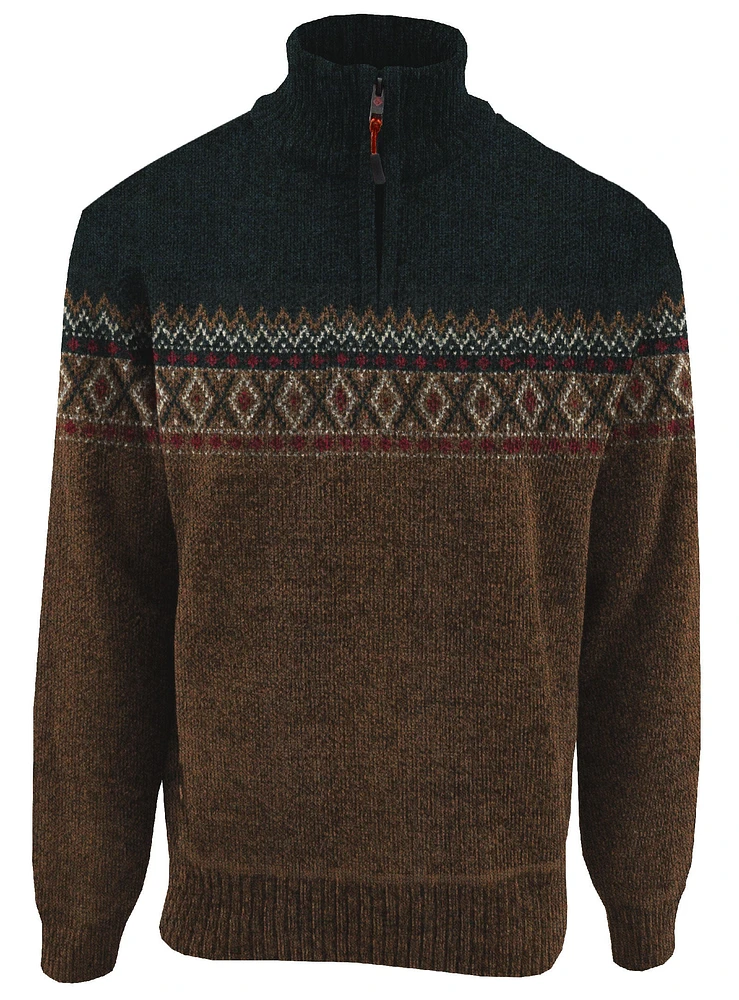 KEV|High collar textured Sweater