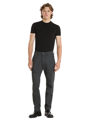 EZRA| Textured Cargo Pants