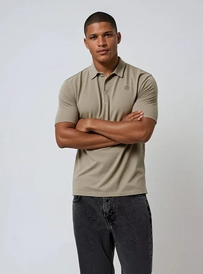 TATUM | Polo With Self Fabric Collar