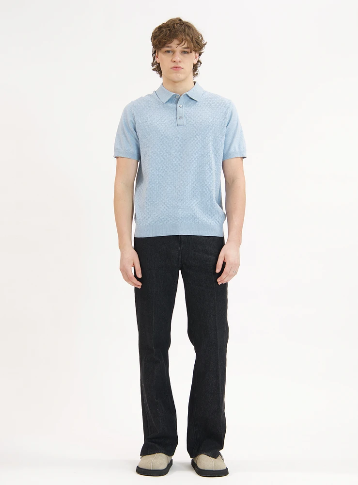 MARC | Polo Buttoned With Front Texture