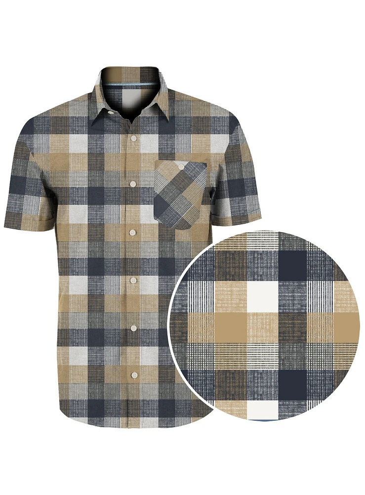 DAN | Cotton Slub Checkered Shirt