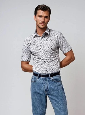NIAL | Stretch Print Shirt