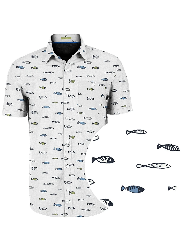 LENNOX | Fish Print Shirt