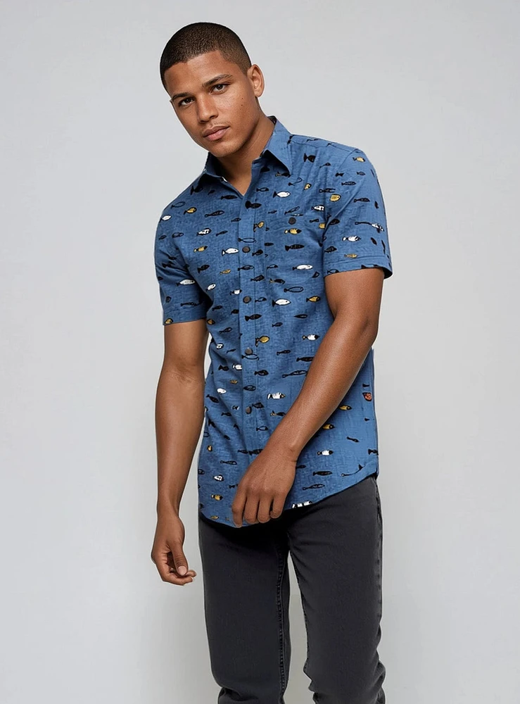 LENNOX | Fish Print Shirt
