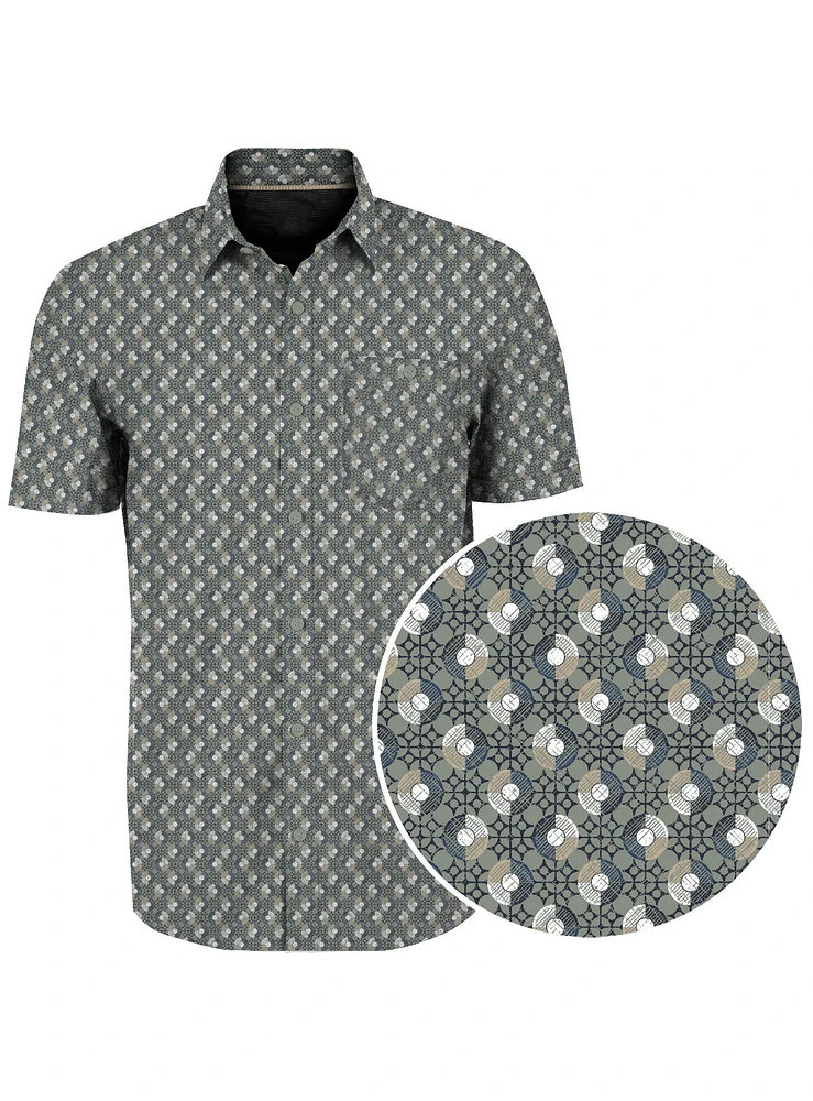 BOB|Minimal Circle Print Shirt