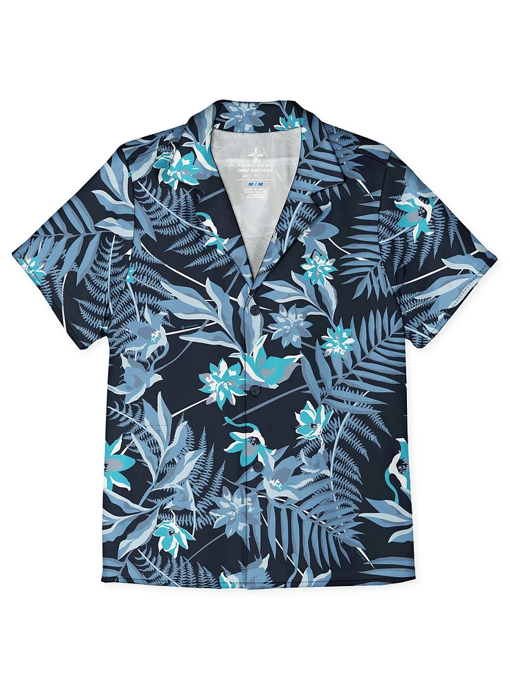 KIKO | Tropical Blooms Printed Stretch Shirt