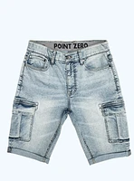 RUSSELL | 12 inch Denim Cargo Bermuda With Pockets