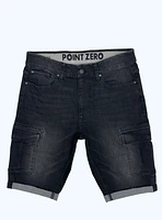 RANDY | Rolled Denim Cargo Bermuda
